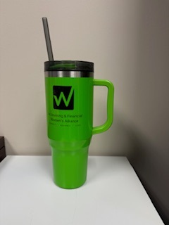 Tall Green Mug with Lid/Straw